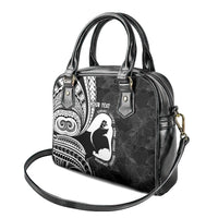 Mother's Day Shoulder Handbag Polynesia Vintage Hibiscus - Black LT7 - Polynesian Pride