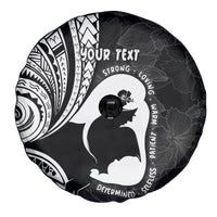 Mother's Day Spare Tire Cover Polynesia Vintage Hibiscus - Black LT7 - Polynesian Pride