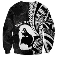 Mother's Day Sweatshirt Polynesia Vintage Hibiscus - Black LT7 - Polynesian Pride