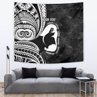 Mother's Day Tapestry Polynesia Vintage Hibiscus - Black LT7 Black - Polynesian Pride