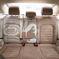 Mother's Day Back Car Seat Cover Polynesia Vintage Hibiscus - Brown LT7