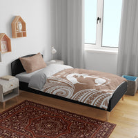 Mother's Day Bedding Set Polynesia Vintage Hibiscus - Brown LT7 - Polynesian Pride