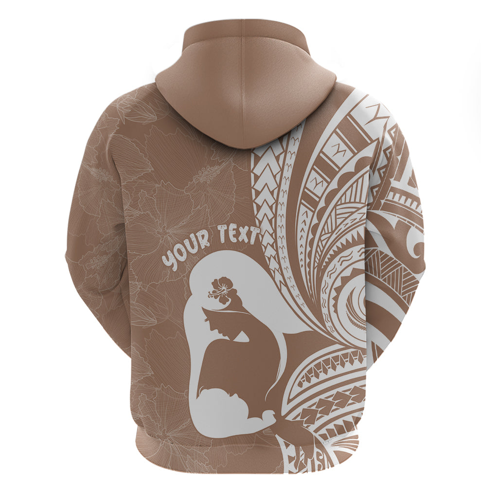 Mother's Day Hoodie Polynesia Vintage Hibiscus - Brown LT7 - Polynesian Pride