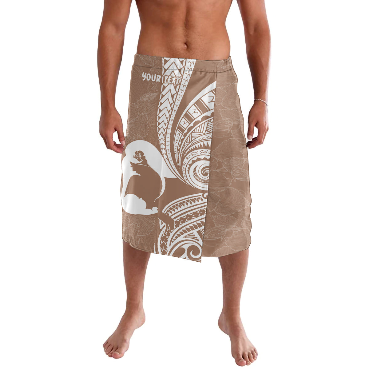 Mother's Day Lavalava Polynesia Vintage Hibiscus - Brown LT7 Brown - Polynesian Pride