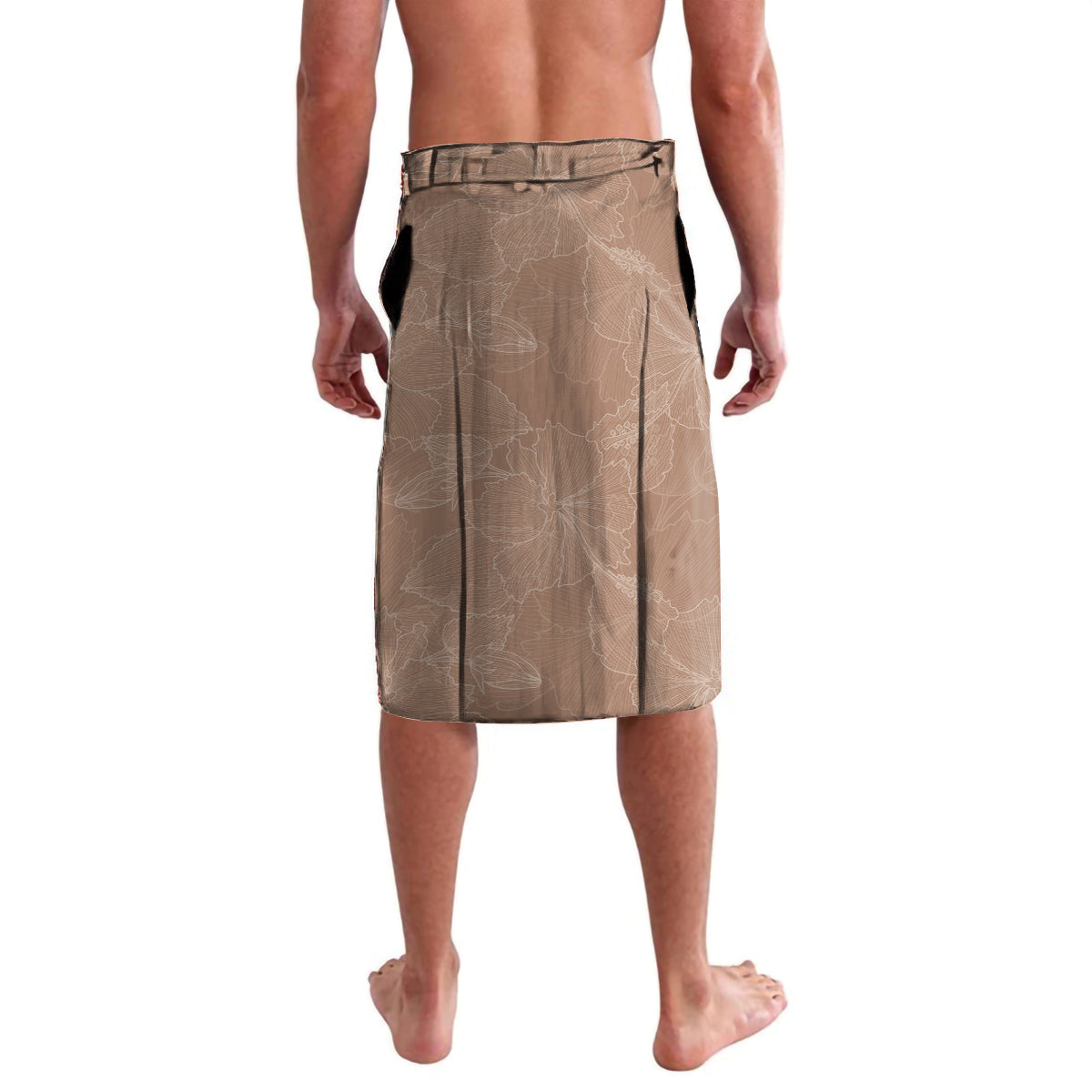Mother's Day Lavalava Polynesia Vintage Hibiscus - Brown LT7 - Polynesian Pride