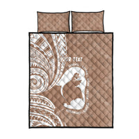 Mother's Day Quilt Bed Set Polynesia Vintage Hibiscus - Brown LT7 - Polynesian Pride