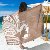 Mother's Day Sarong Polynesia Vintage Hibiscus - Brown