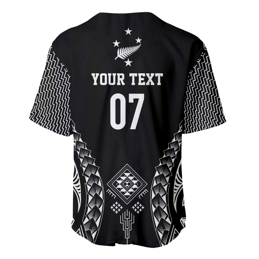 2025 Rugby Championship New Zealand Custom Baseball Jersey Poutama Motifs - Polynesian Pride
