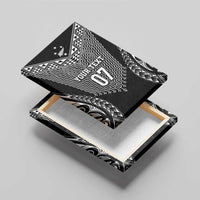 2025 Rugby Championship New Zealand Custom Canvas Wall Art Poutama Motifs - Polynesian Pride