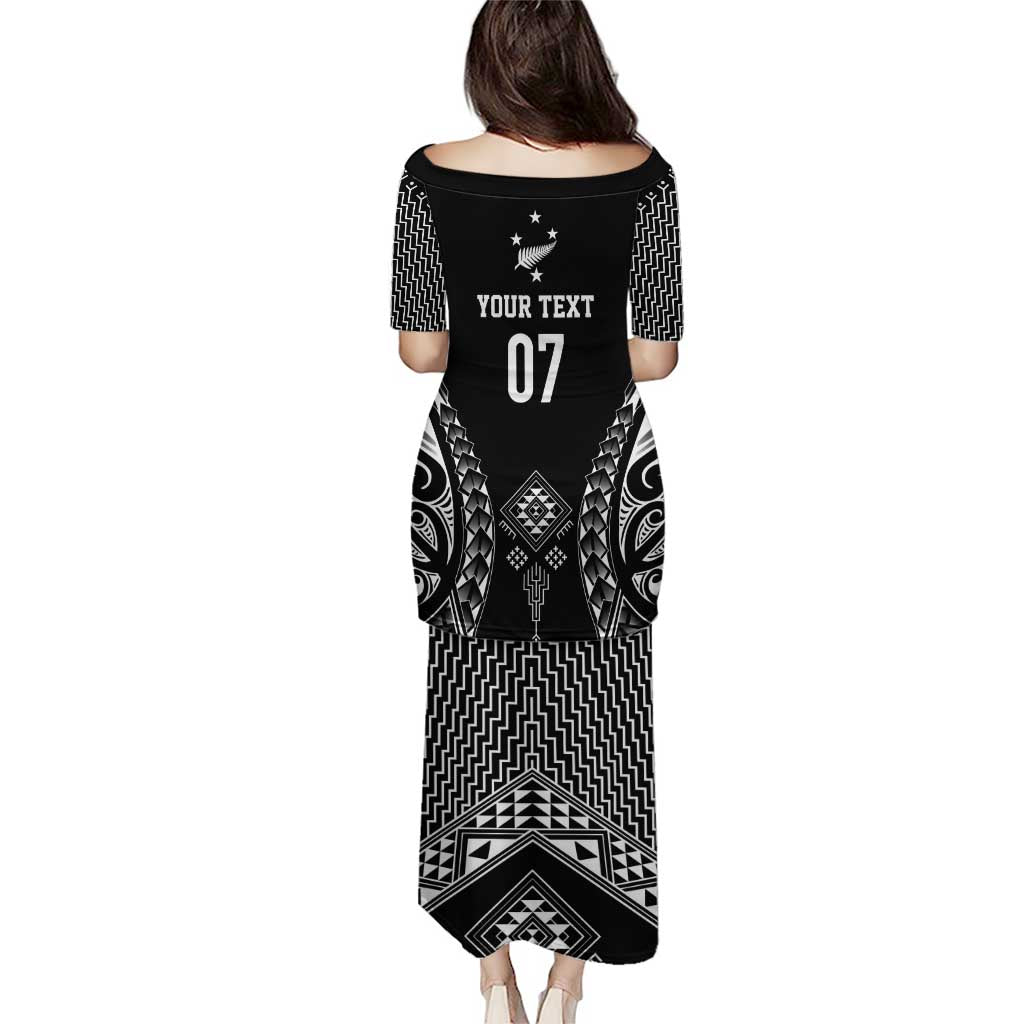 2025 Rugby Championship New Zealand Custom Puletasi Poutama Motifs - Polynesian Pride