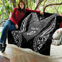 2025 Rugby Championship New Zealand Custom Quilt Poutama Motifs - Polynesian Pride