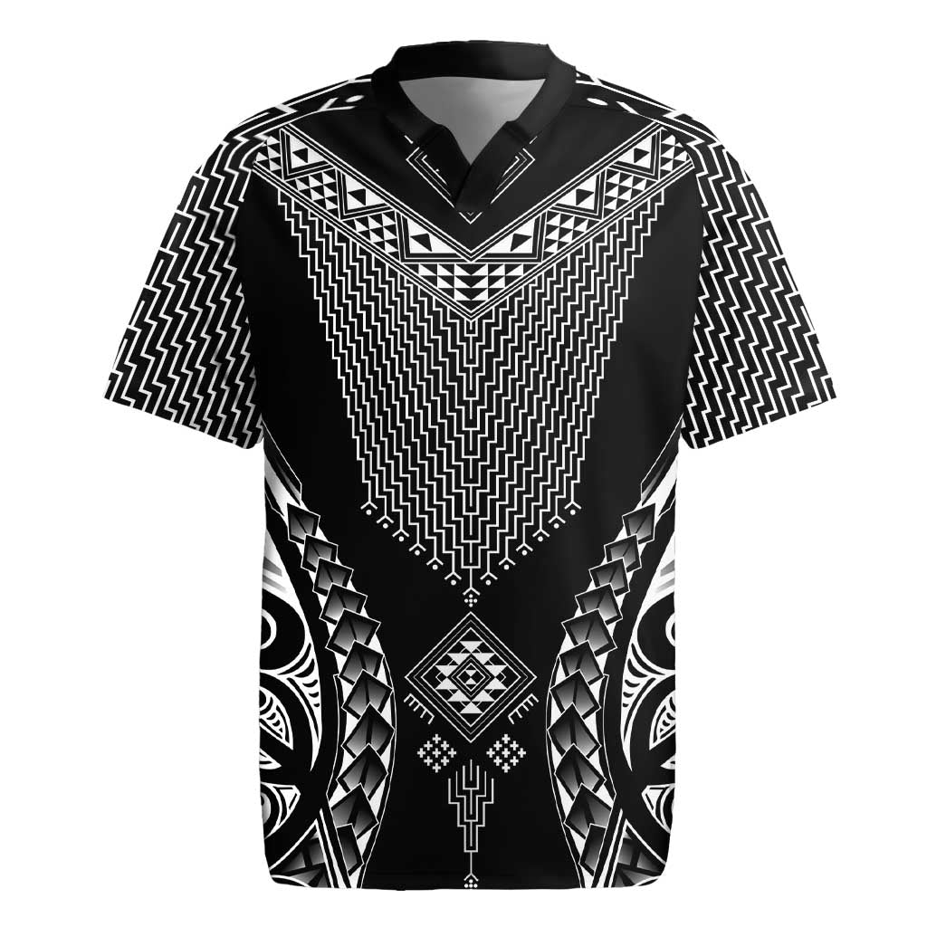 2025 Rugby Championship New Zealand Custom Rugby Jersey Poutama Motifs - Polynesian Pride