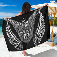 2025 Rugby Championship New Zealand Custom Sarong Poutama Motifs - Polynesian Pride