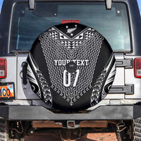 2025 Rugby Championship New Zealand Custom Spare Tire Cover Poutama Motifs - Polynesian Pride