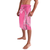 2025 Rugby Championship New Zealand Custom Lavalava Poutama Motifs - Pink Out - Polynesian Pride