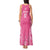 2025 Rugby Championship New Zealand Custom Tank Maxi Dress Poutama Motifs - Pink Out - Polynesian Pride