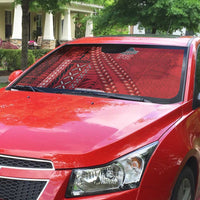 Samoa FAST Siapo Auto Sun Shade Tatau-Ulafala Vines LT7 - Polynesian Pride