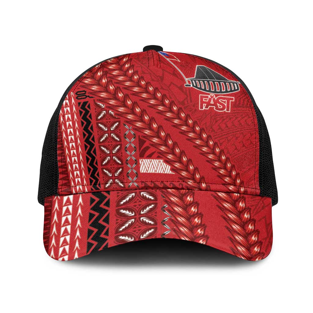 Samoa FAST Siapo Baseball Net Cap Tatau-Ulafala Vines - Polynesian Pride