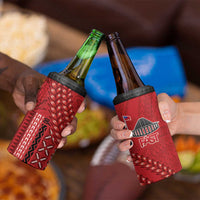 Samoa FAST Siapo 4 in 1 Can Cooler Tumbler Tatau-Ulafala Vines - Polynesian Pride