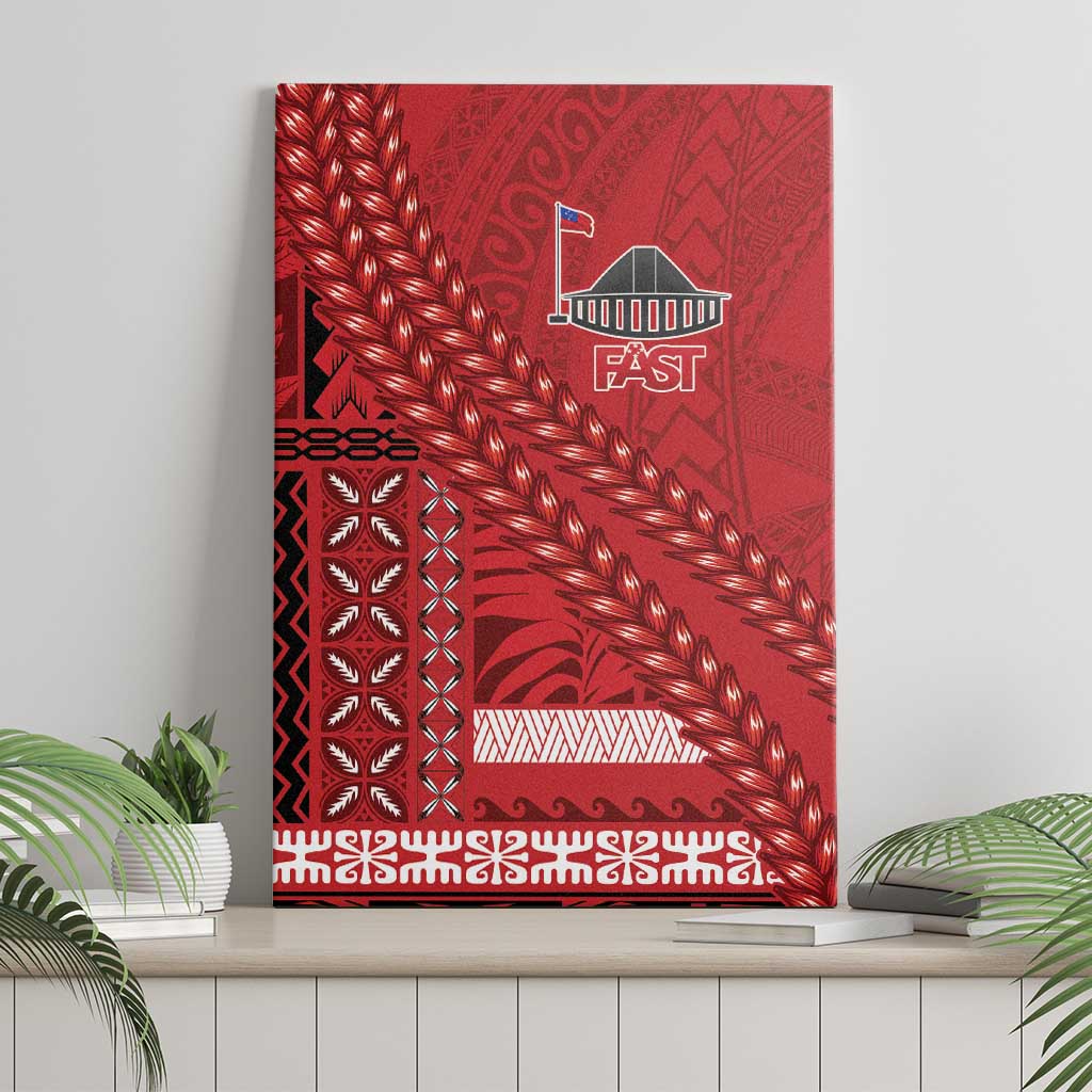 Samoa FAST Siapo Canvas Wall Art Tatau-Ulafala Vines LT7 - Polynesian Pride
