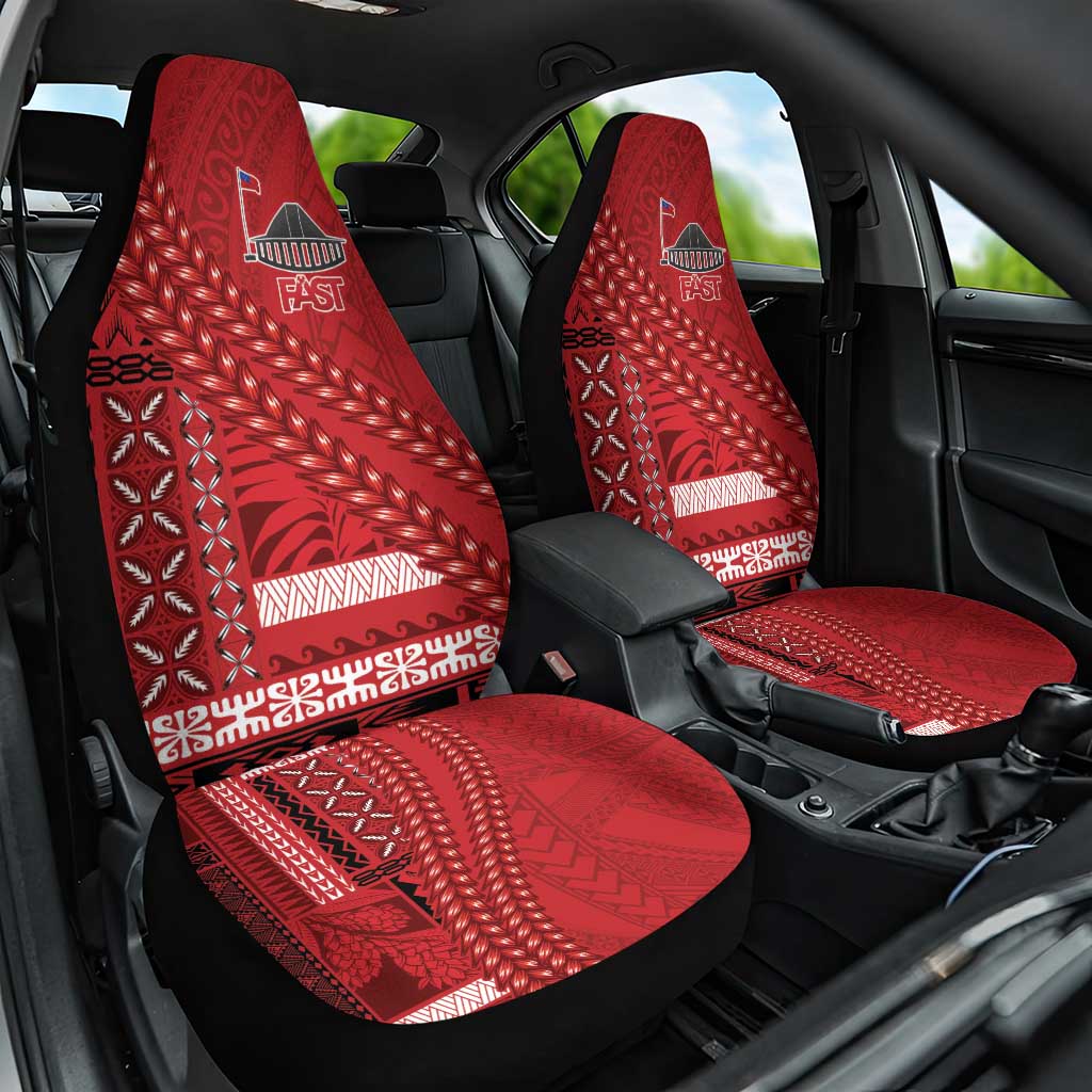 Samoa FAST Siapo Car Seat Cover Tatau-Ulafala Vines - Polynesian Pride