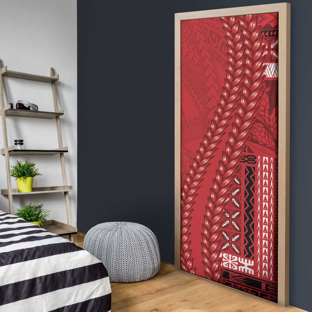 Samoa FAST Siapo Door Cover Tatau-Ulafala Vines LT7 - Polynesian Pride