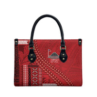 Samoa FAST Siapo Leather Bag Tatau-Ulafala Vines - Polynesian Pride
