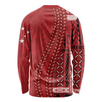 Samoa FAST Siapo Long Sleeve Shirt Tatau-Ulafala Vines LT7 - Polynesian Pride