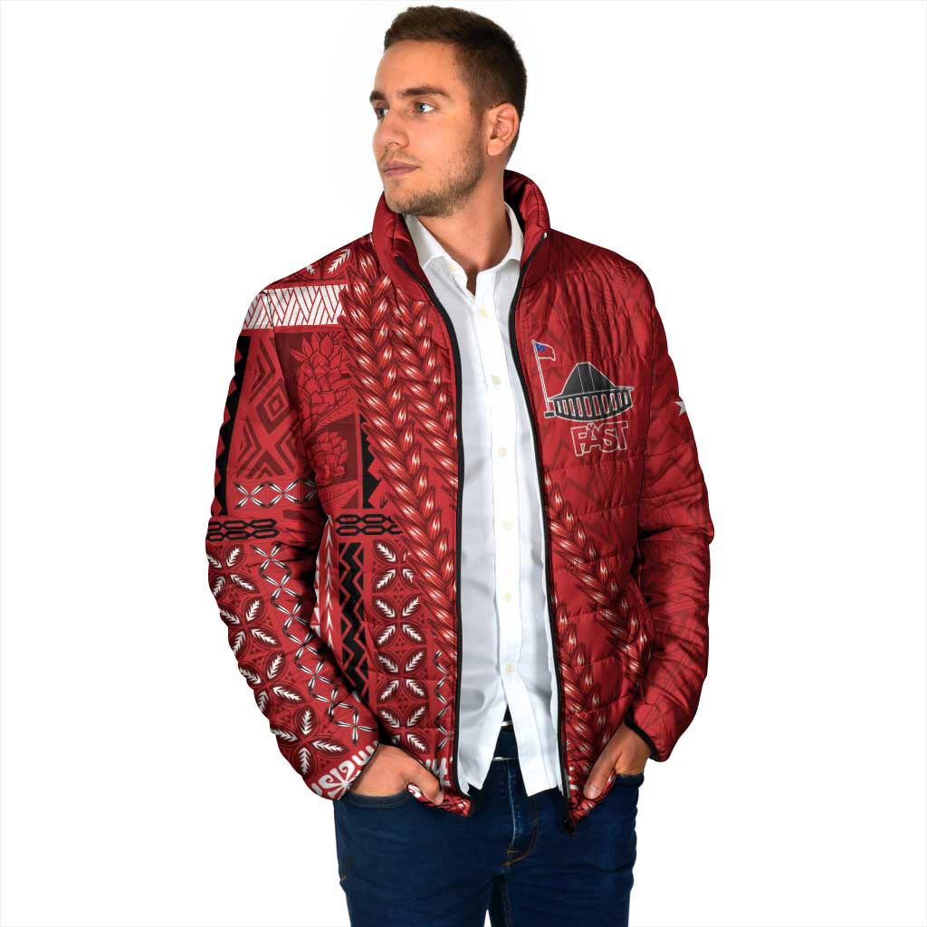Samoa FAST Siapo Padded Jacket Tatau-Ulafala Vines LT7 - Polynesian Pride