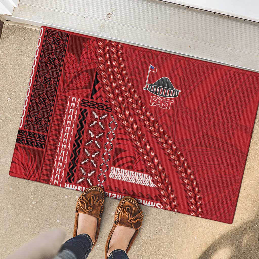 Samoa FAST Siapo Rubber Doormat Tatau-Ulafala Vines LT7 - Polynesian Pride