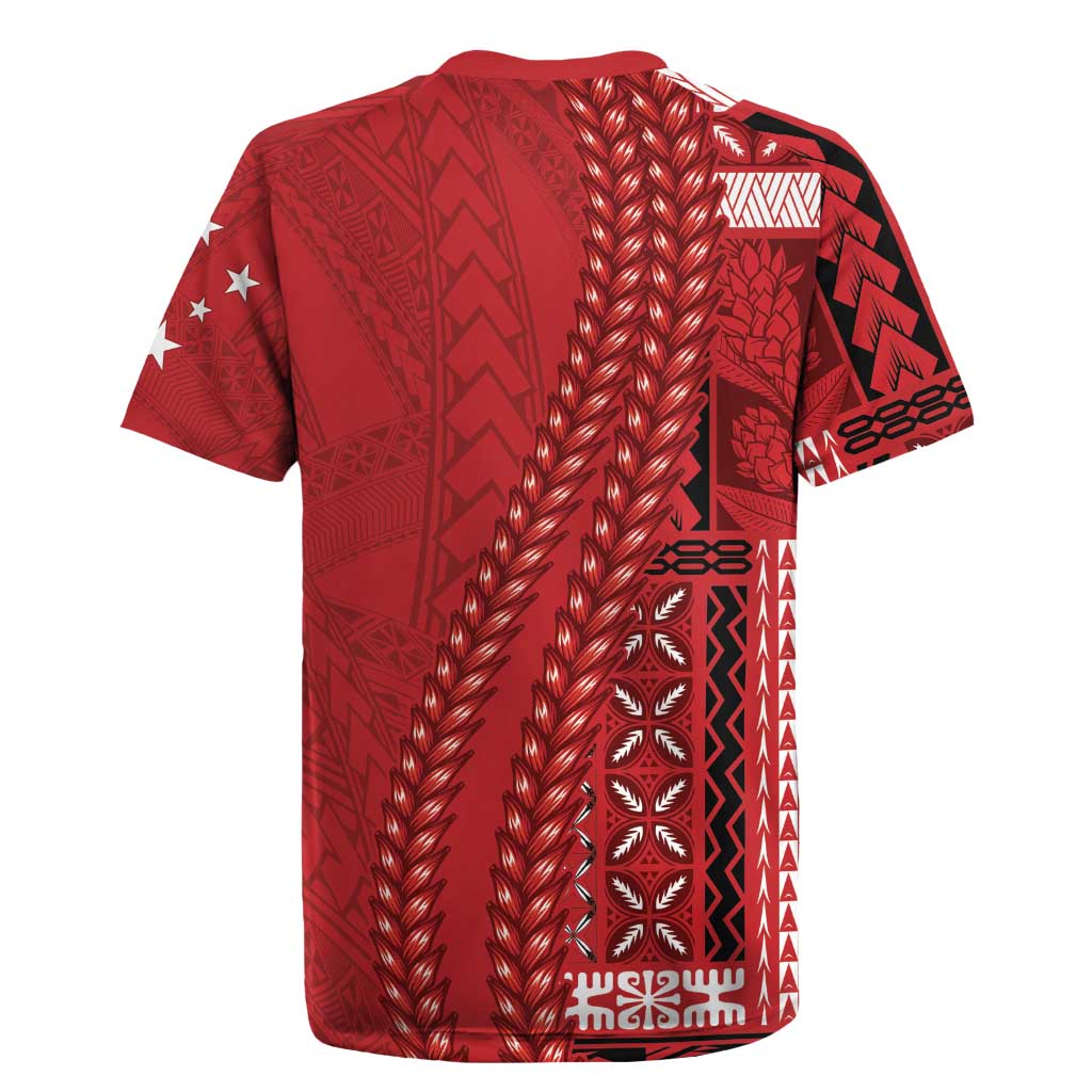 Samoa FAST Siapo Rugby Jersey Tatau-Ulafala Vines LT7 - Polynesian Pride