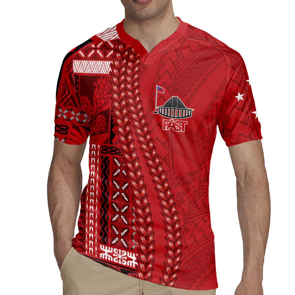 Samoa FAST Siapo Rugby Jersey Tatau-Ulafala Vines LT7 - Polynesian Pride