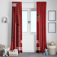 Samoa FAST Siapo Window Curtain Tatau-Ulafala Vines - Polynesian Pride