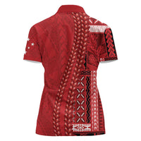 Samoa FAST Siapo Women Polo Shirt Tatau-Ulafala Vines - Polynesian Pride