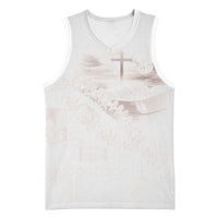 Samoa Lotu Tamaiti White Prayers Basketball Jersey Floral Mamanu Siapo LT7 Unisex White - Polynesian Pride