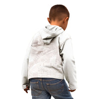 Samoa Lotu Tamaiti White Prayers Kid Hoodie Floral Mamanu Siapo LT7 - Polynesian Pride