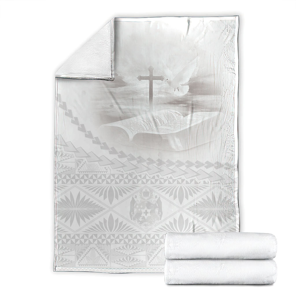 Tonga White Sunday Fakame Blanket Tokelaufeletoa Kupesi LT7 - Polynesian Pride