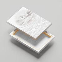 Tonga White Sunday Fakame Canvas Wall Art Tokelaufeletoa Kupesi LT7 - Polynesian Pride