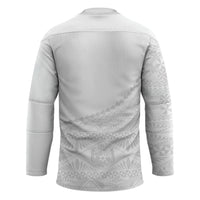 Tonga White Sunday Fakame Hockey Jersey Tokelaufeletoa Kupesi LT7 - Polynesian Pride