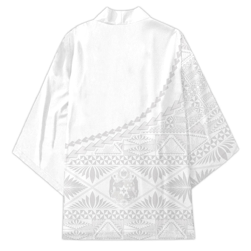 Tonga White Sunday Fakame Kimono Tokelaufeletoa Kupesi LT7 - Polynesian Pride
