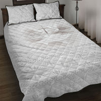 Tonga White Sunday Fakame Quilt Bed Set Tokelaufeletoa Kupesi LT7 White - Polynesian Pride
