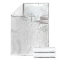 Niue White Sunday Tapu Fanau Blanket Fiti Pua Mix Hiapo Tapa LT7 - Polynesian Pride