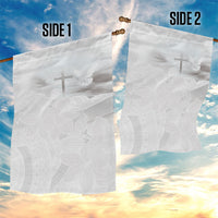 Niue White Sunday Tapu Fanau Garden Flag Fiti Pua Mix Hiapo Tapa LT7 - Polynesian Pride