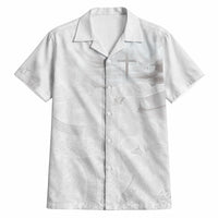 Niue White Sunday Tapu Fanau Hawaiian Shirt Fiti Pua Mix Hiapo Tapa LT7 White - Polynesian Pride