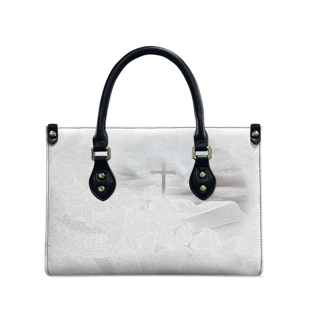 Niue White Sunday Tapu Fanau Leather Bag Fiti Pua Mix Hiapo Tapa LT7 - Polynesian Pride