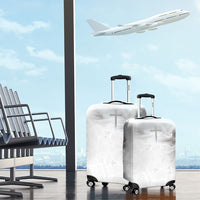 Niue White Sunday Tapu Fanau Luggage Cover Fiti Pua Mix Hiapo Tapa LT7 - Polynesian Pride