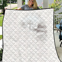 Niue White Sunday Tapu Fanau Quilt Fiti Pua Mix Hiapo Tapa LT7 White - Polynesian Pride