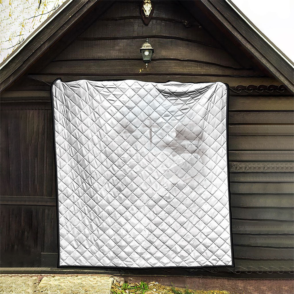 Niue White Sunday Tapu Fanau Quilt Fiti Pua Mix Hiapo Tapa LT7 - Polynesian Pride