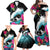 Hawaii Surfing Family Matching Off Shoulder Maxi Dress and Hawaiian Shirt Triple Crown Rides The Waves LT7 - Polynesian Pride