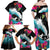 Hawaii Surfing Family Matching Off Shoulder Maxi Dress and Hawaiian Shirt Triple Crown Rides The Waves LT7 - Polynesian Pride